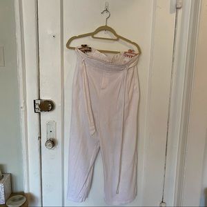 Cropped Linen Trousers